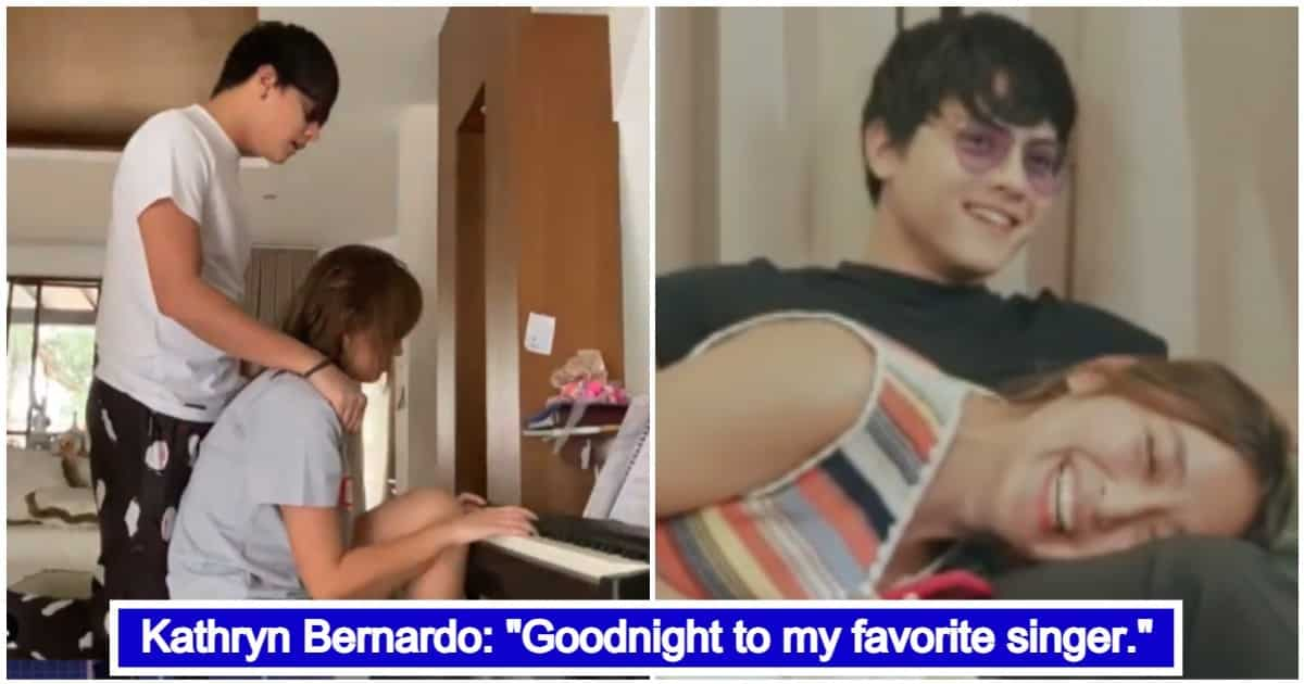 Kathryn Bernardo Plays The Piano While Daniel Padilla Sings La Vie En