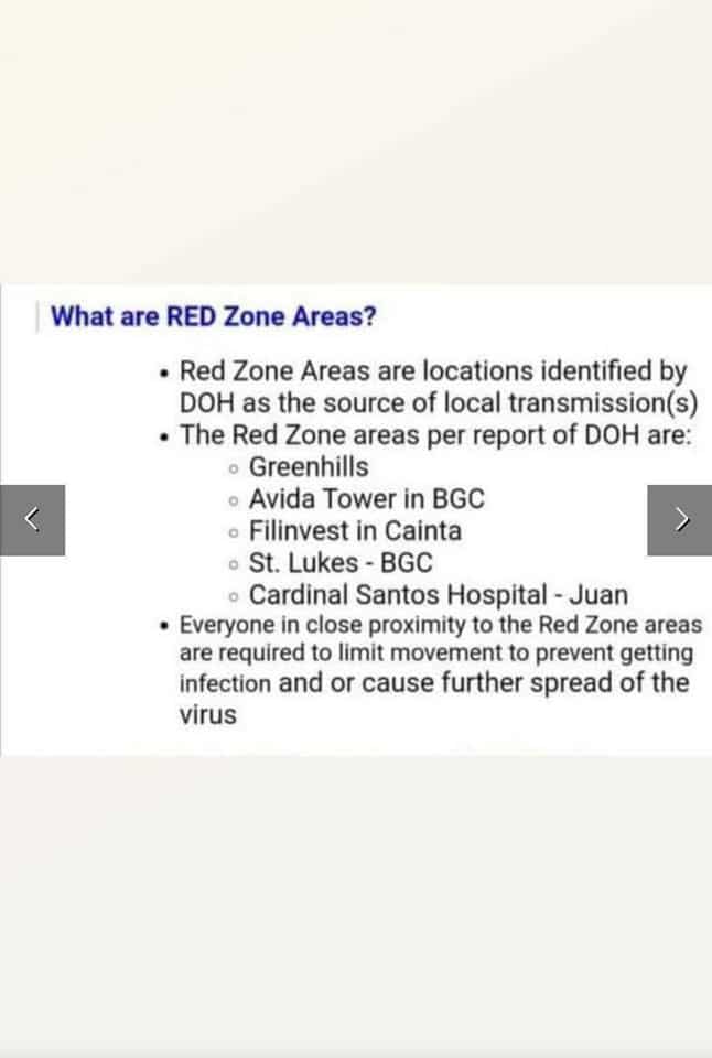 Fact check: No, DOH did not issue advisory regarding coronavirus ‘Red Zone’ areas