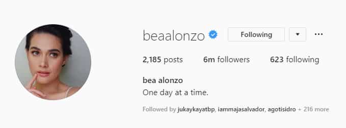 Bea Alonzo is taking one day at a time