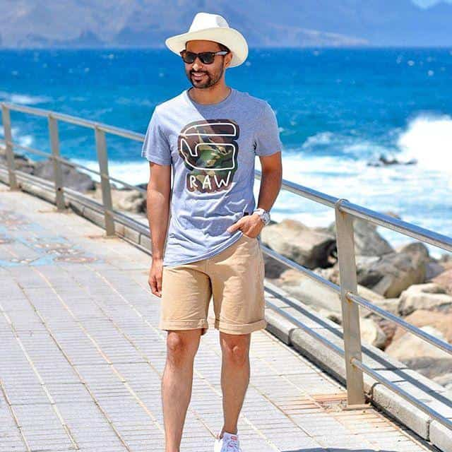 summer beach outfit for men