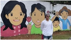 Daniel Padilla, nakiisa sa 'Leni-Kiko' mural painting activity sa Quezon City