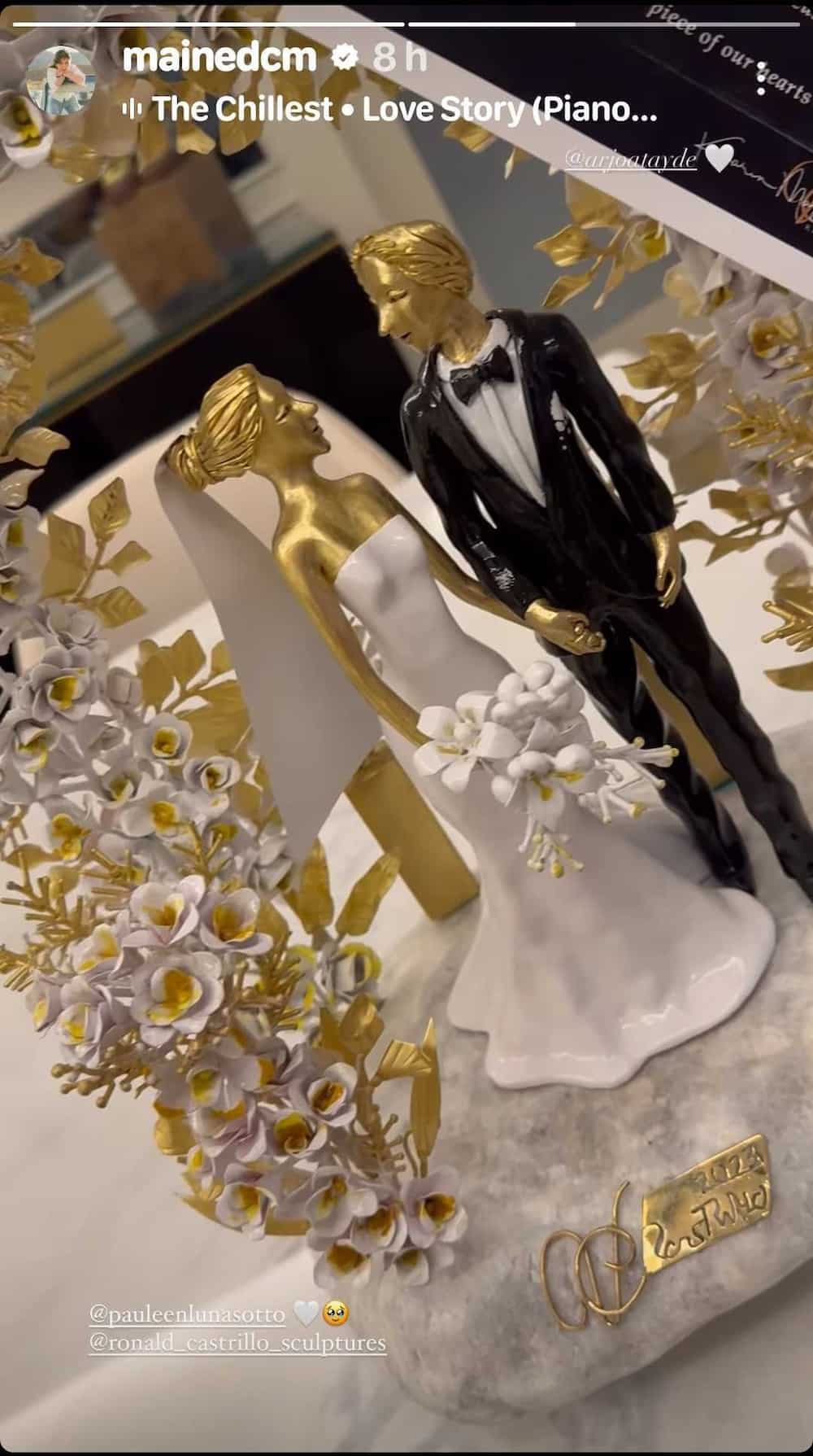 Maine Mendoza, pinasalamatan sina Vic Sotto, Pauleen Luna sa regalong wedding memento Maine Mendoza, pinasalamatan sina Vic Sotto, Pauleen Luna sa regalong wedding memento
