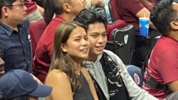 Ricci Rivero at Leren Mae Bautista, namataang magkasamang nanood ng UAAP game