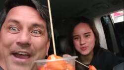 Video of Richard Gomez and daughter Juliana where they eat 'Kwek Kwek' goes viral