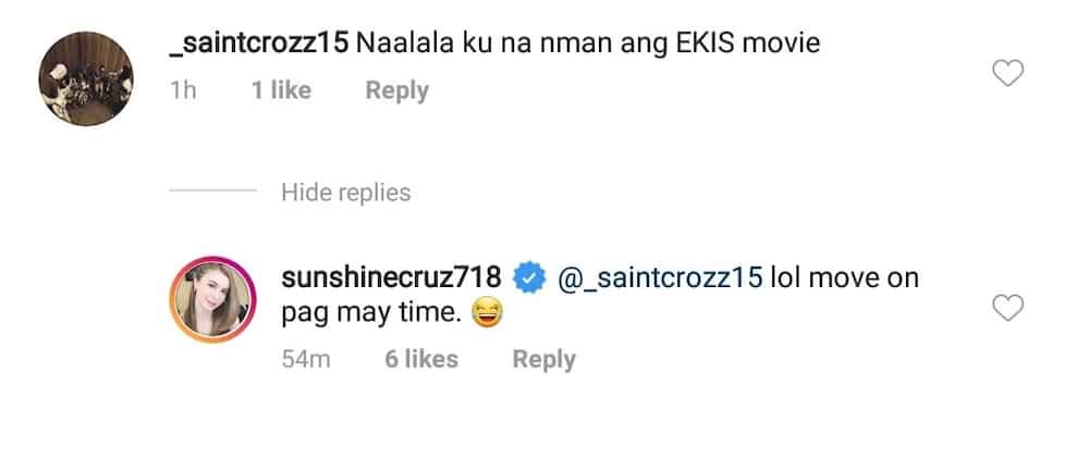 Sunshine Cruz lectures netizen who brought up her daring movie ‘Ekis’ Sunshine Cruz lectures netizen who brought up her daring movie ‘Ekis’