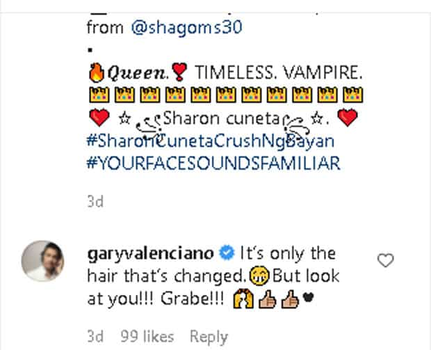 Gary Valenciano, nawindang sa pagka ala-bampira ni Sharon Cuneta: "Look at you!"