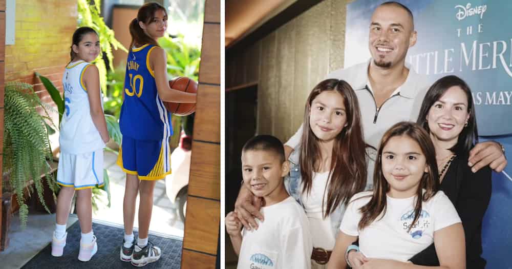 Kendra and Scarlett Kramer dress up as NBA players for school event
