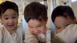 Video ni baby Amari Crawford na todo pa-cute sa camera, kinagiliwan ng netizens