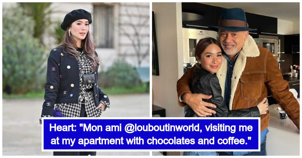 Christian Louboutin visits Heart Evangelista in her Paris apartment
