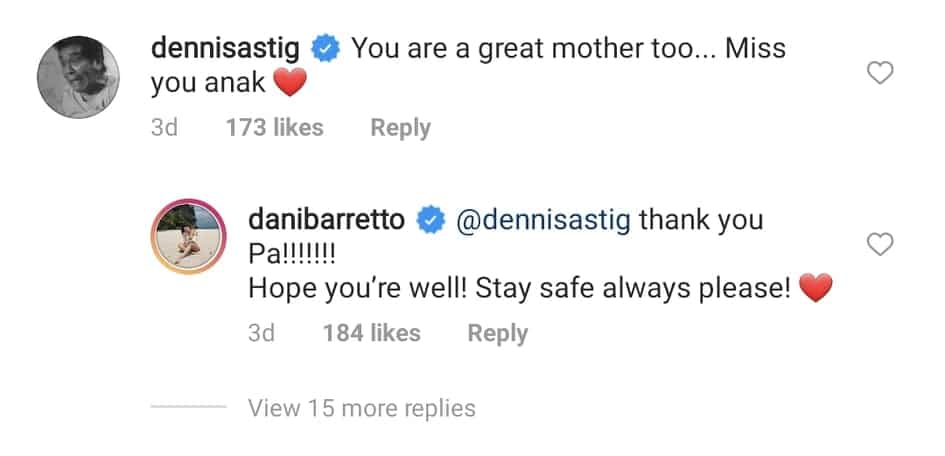 Dani Barretto, nag-react sa "great mother" comment ni Dennis Padilla sa kanya