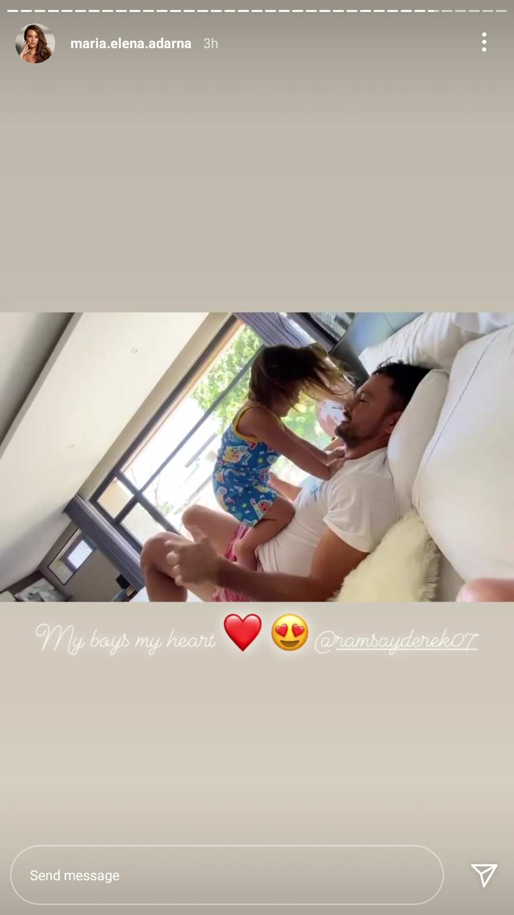 Ellen Adarna posts new video of Derek Ramsay bonding with her son Elias