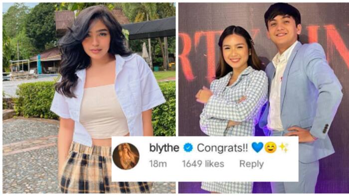 Andrea Brillantes reacts to Seth Fedelin's post about his new show with Francine Diaz: "Congrats"