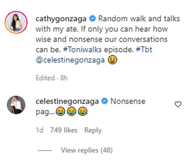 Alex Gonzaga posts lovely photos with sister Toni Gonzaga: "#Toniwalks episode"
