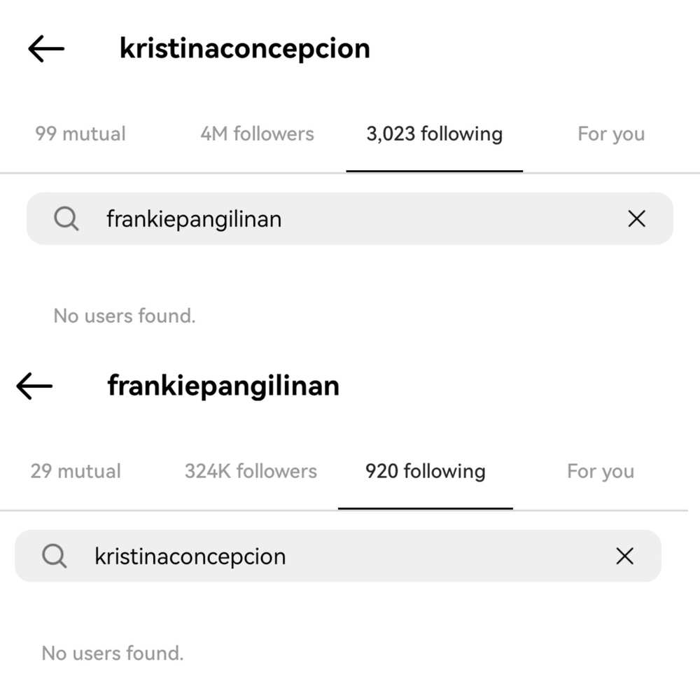 Fashion Pulis, napansing naka-unfollow si KC Concepcion kay Kiko, Frankie Pangilinan sa IG