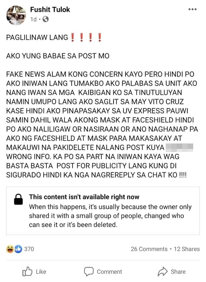 Babaeng inakalang nasiraan ng ulo, inilantad ang tunay na pangyayari sa social media