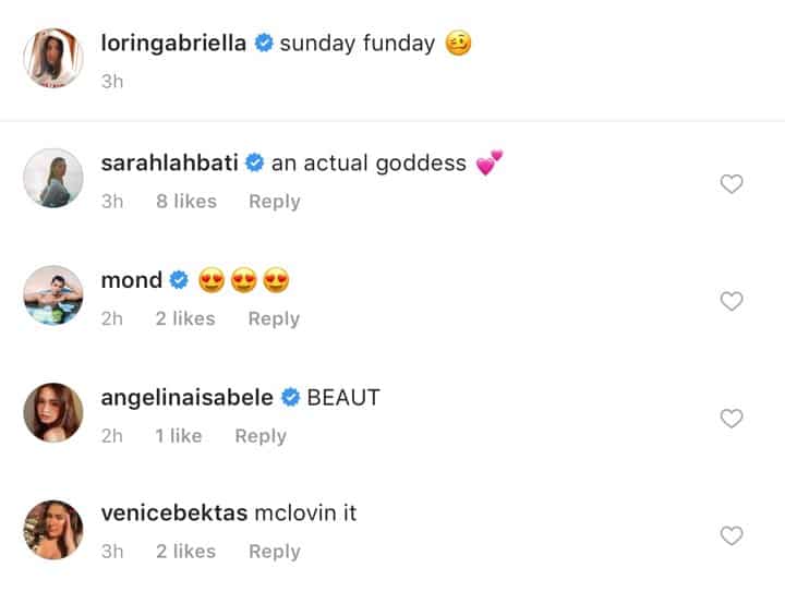 Sarah Lahbati reacts to Lorin Gutierrez's Instagram post