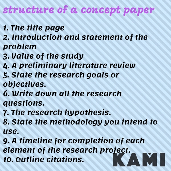 How to write a concept paper for college? KAMI.COM.PH