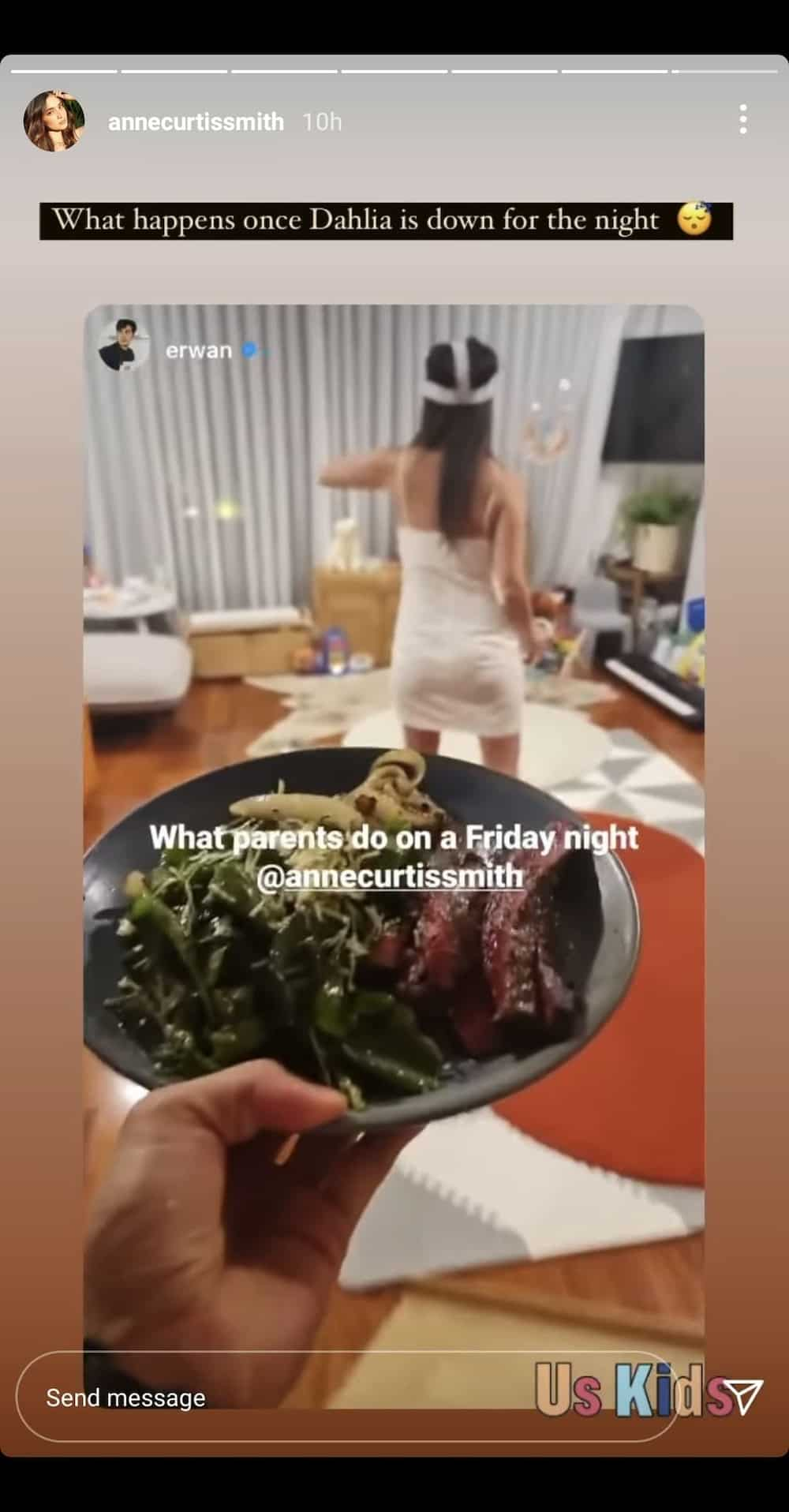 Erwan Heussaff, binuking ang "Friday night" routine ni Anne Curtis pag tulog na si Dahlia