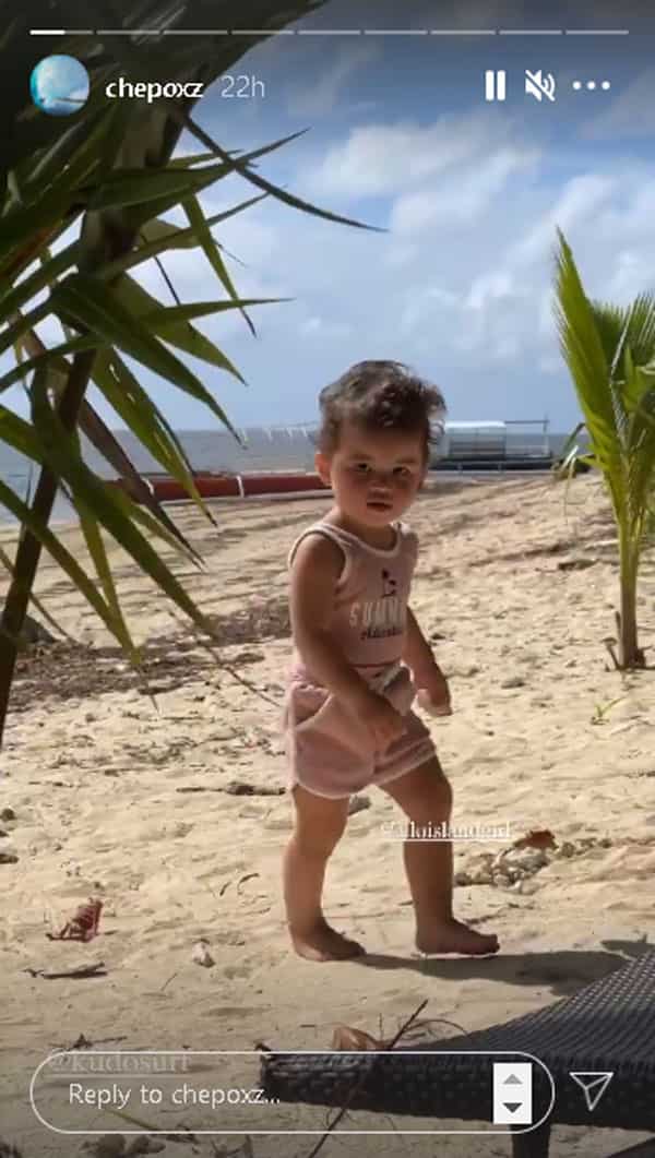 Philmar Alipayo posts sweet moments with Baby Lilo in Siargao