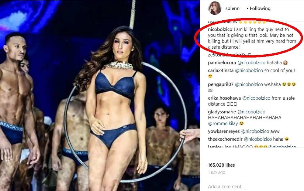 Beastmode na siya! Nico Bolzico has a message to the male model who was with Solenn Heussaff on the Bench runway