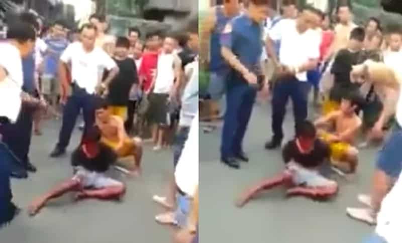 Thief caught and beaten to near death