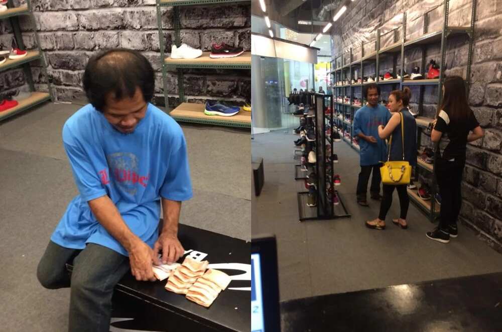 Old man buys himself new shoes as present with hard-earned money goes viral