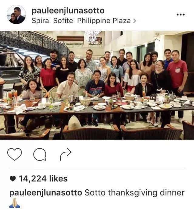 Tito Sotto rejoices with family