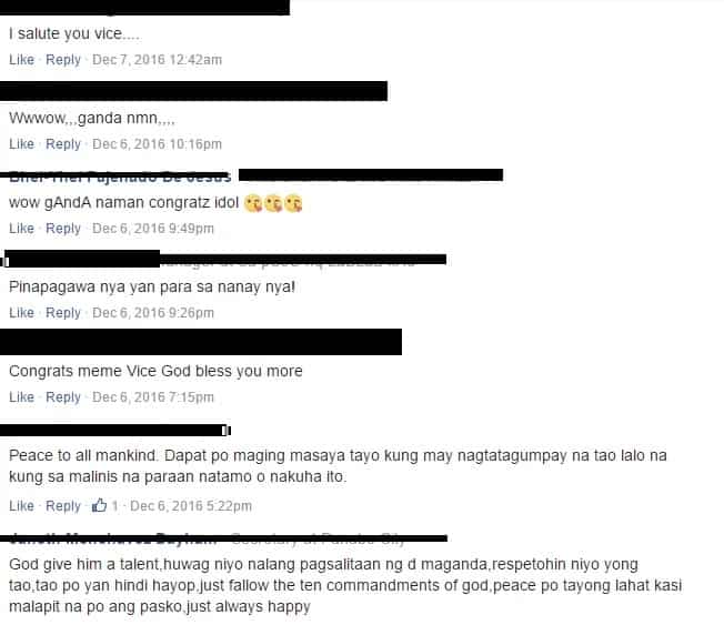 Netizens' reactions in comments