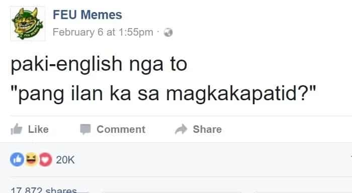 Netizens Hilariously Translate Pang Ilan Ka Sa Magkakapatid Kami Com Ph