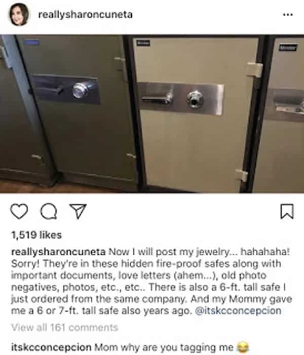 Sharon Cuneta posts pics of her vault and tags KC Concepcion