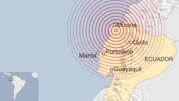 Ecuadorian quake casualties rise to 233, hundreds injured