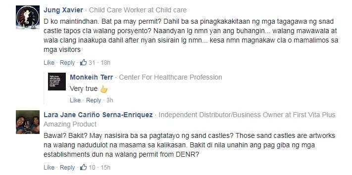 Sinira lang ang pinagpaguran! Netizens slam PNP officers for destroying 'illegal' sandcastles in Boracay