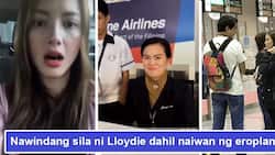 Naiwan daw sila ng eroplano! Ellen Adarna tries to sweet-talk PAL's staff as she and John Lloyd fail to catch their flight