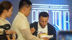 Golden State Warriors’ Stephen Curry eats halo-halo for the first time