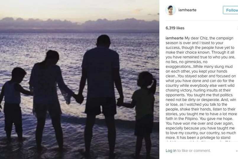 READ: Heart’s emotional message to Chiz