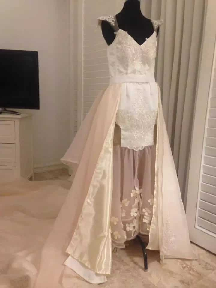 Nagsagutan na sila! Designer of the viral wedding gown airs her side of the story in the hopes of clearing her name