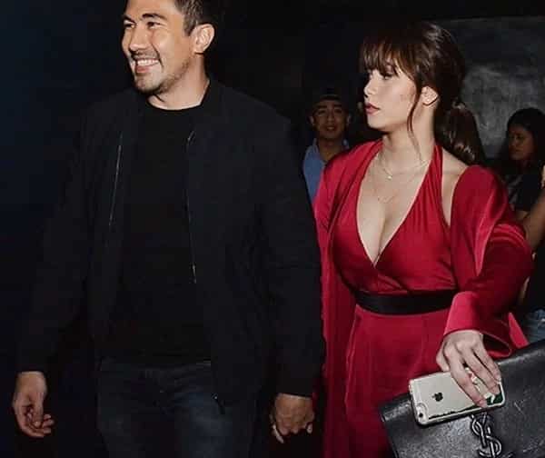 Luis and Jessy were caught having a moment of PDA during "Mano Po 7" premiere. (Photo credit: PEP.ph)