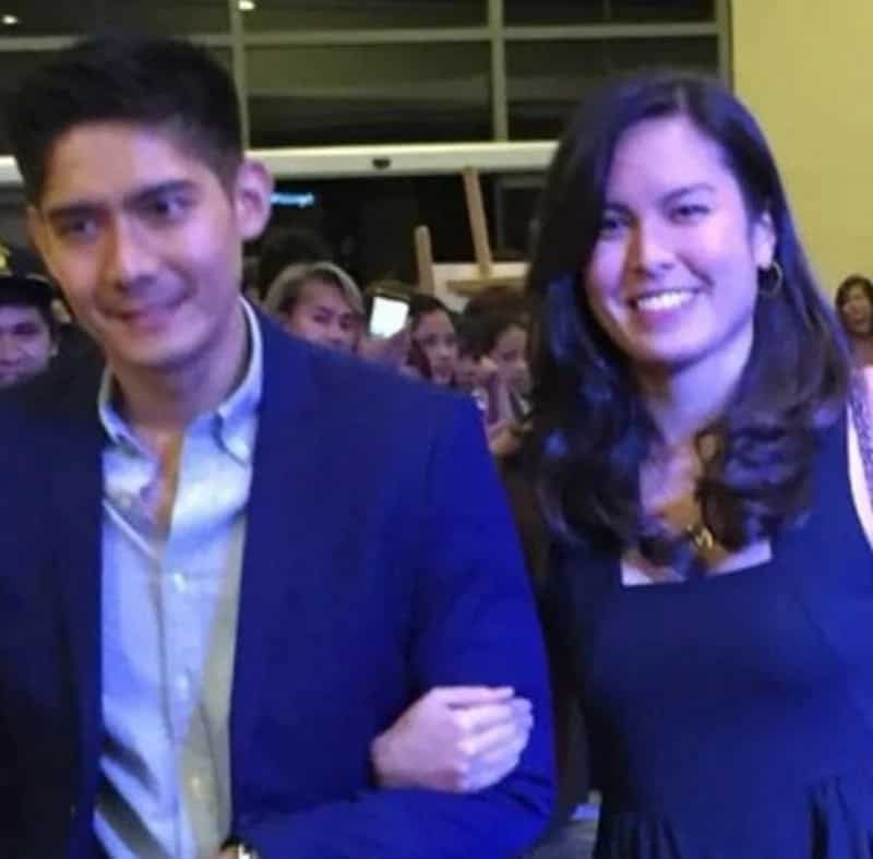 Robi Domingo goes to event with another Atenista Maiqui Pineda linking arms with him