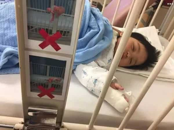 Baby hospitalized for playing with gadgets too much