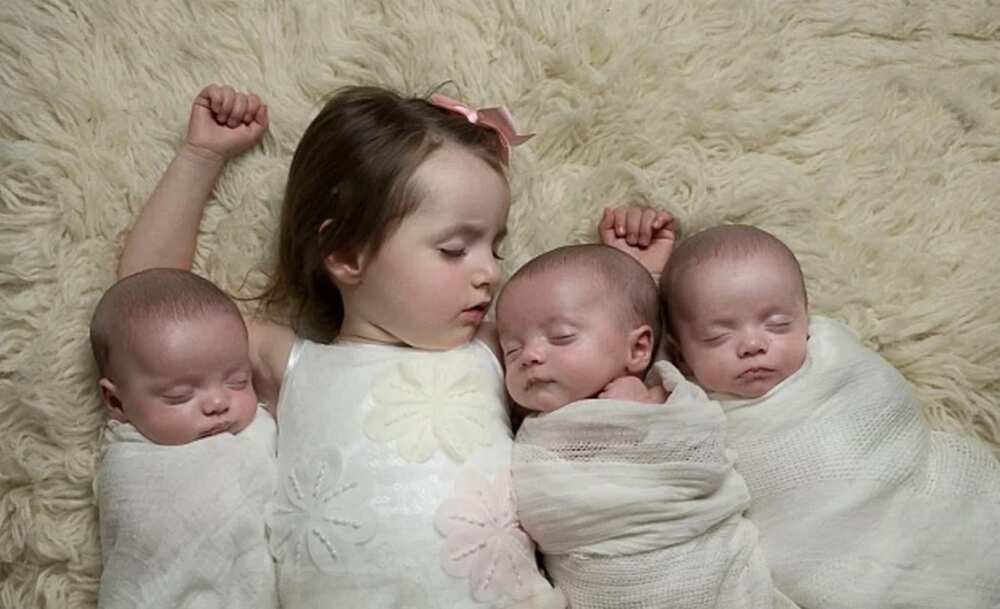 Rohan, Roman and Rocco with their older sister