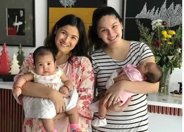 Camille Prats and her baby Nala visit Pauleen Luna, Vic Sotto and their baby Talitha