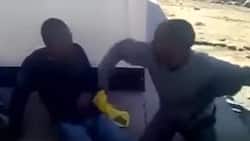 Mob Justice: Villagers makes two thieves beat each other in South Africa
