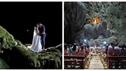 Ginaya ang pelikula nina Bea at John Lloyd! Viral Filipino couple gets married inside a cave
