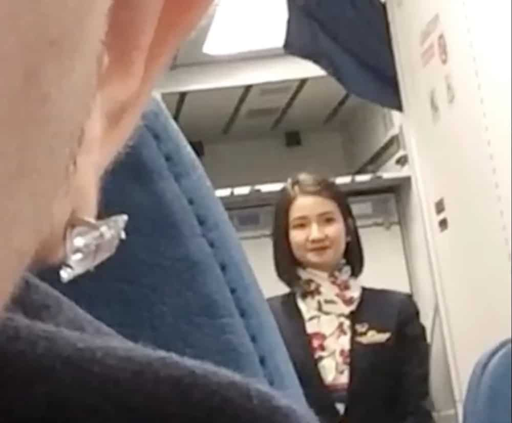 Netizen shares video of his flight attendant crush