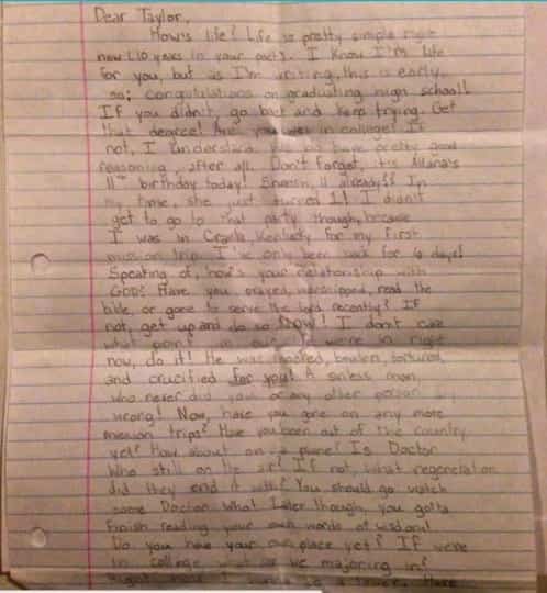 Parents of dead girl find daughter’s heartwarming letter