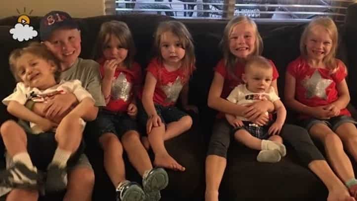 Stranger step in to help this firefighter dad left to raise 7 kids alone – including one with cancer
