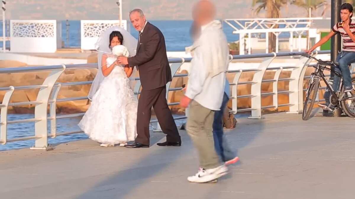 old man wedding dress