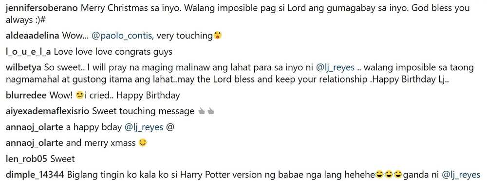 Ang tamis! Paolo Contis posts a sweet birthday message for LJ Reyes