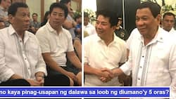 Sasabak sa pulitika si Kuya? Willie Revillame caught in deep serious conversation with Pres. Duterte during former senator Angara's wake