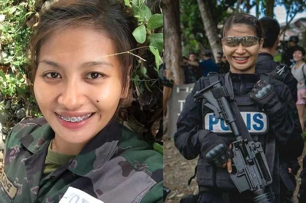 The brave Pinay became viral online for her photos.